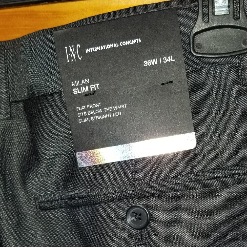 Dark gray/Black INC Dress Slacks